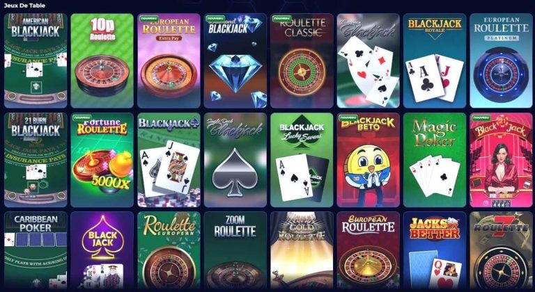 Viperwin Casino jeux table
